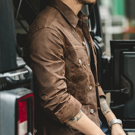 Fashion American Retro Yellow Stone Man