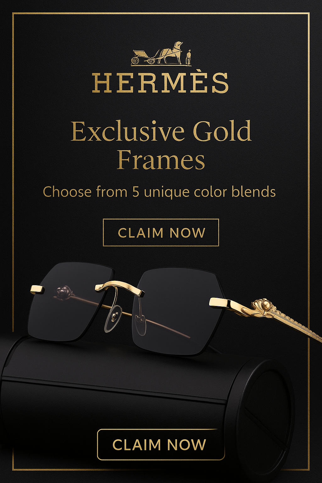Frameless Trimming Leopard Sunglasses For Men And Women